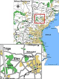 Location of Elev in Aarhus Municipality
