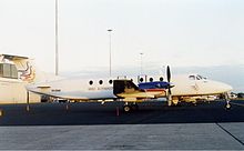 Beech 1900C at Perth Airport (2001) Emu Airways Beech 1900C PER Wheatley.jpg