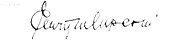 Podpis Enrique Mosconiho