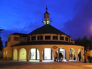 Estación de metro de Lago, en la Casa de Campo