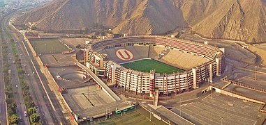 Estadio Monumental "U" is the highest capacity football stadium in South America and one of the largest in the world.