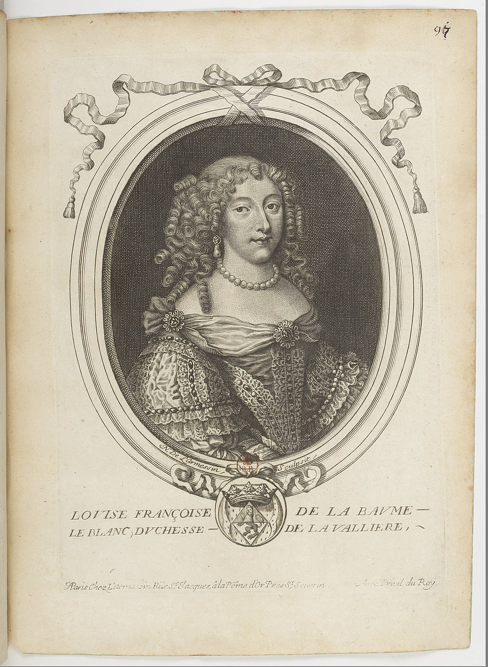 Николя де Лармессен портрет Лавальер