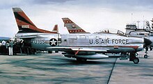 North American F-86D-35-NA Sabre AF Serial No. 51-6165 of the 526th Fighter-Inteceptor Squadron F-86d-526FIS-Ramstein.jpg