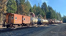 Fire train at Cedar Creek Fire in Oregon, United States Fire Train, Oregon.jpg