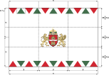 Flag of Budapest (construction sheet).svg