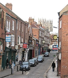 Fossgate Street in York, England