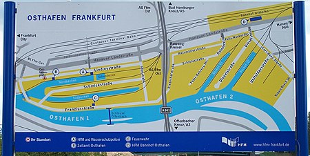 Frankfurt Osthafen Uebersichtsplan 22082009
