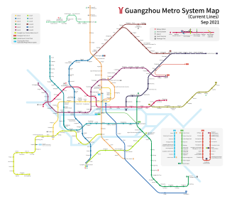 Guangzhou Metro Rapid transit railway in Guangzhou, China