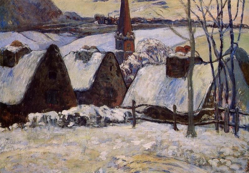 File:Gauguin - Bretonisches Dorf im Schnee -1894-95.jpg