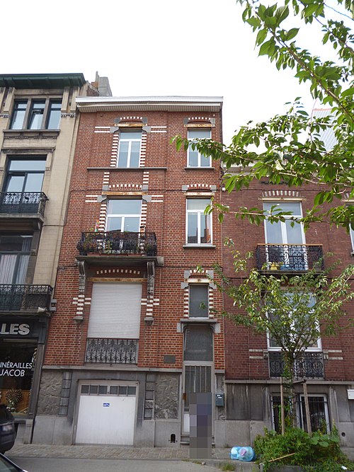 The house in Etterbeek where Hergé was born