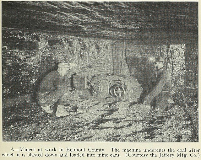 Coal miners in Belmont County, 1923