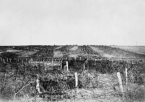 La ligne Hindenburg à Quéant en 1917.