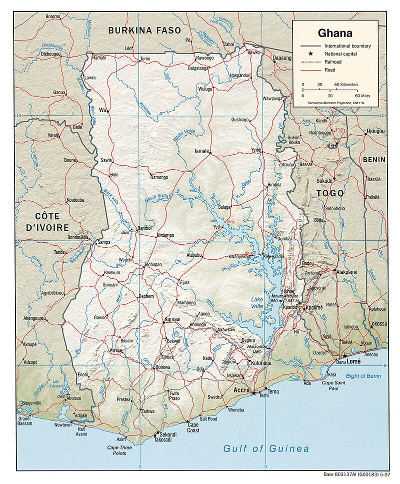 Ghana Map With Towns And Villages Burkina Faso–Ghana Border - Wikipedia