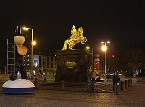 Złoty pomnik Augusta II Statue Goldener Reiter