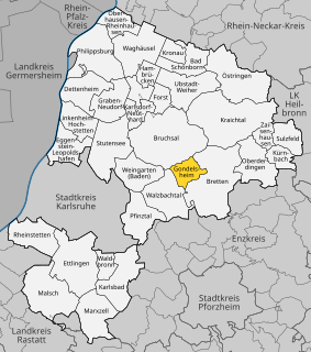 <span class="mw-page-title-main">Gondelsheim</span> Municipality in Baden-Württemberg, Germany
