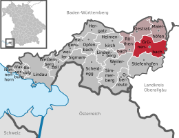 Grünenbach - Localizazion