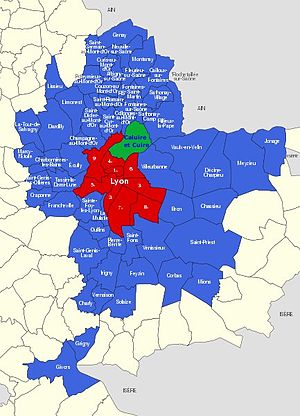 Caluire-Et-Cuire: Géographie, Urbanisme, Toponymie