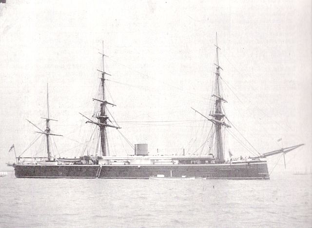 Monarch after her 1872 conversion to barque rig.