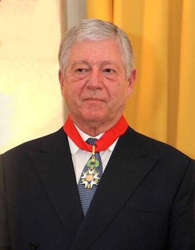 Alexander receiving the rank of Commander of the Légion d’Honneur, 2015