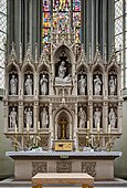 Altar in the knight's chapel in Haßfurt am Main (Bavaria, Germany)