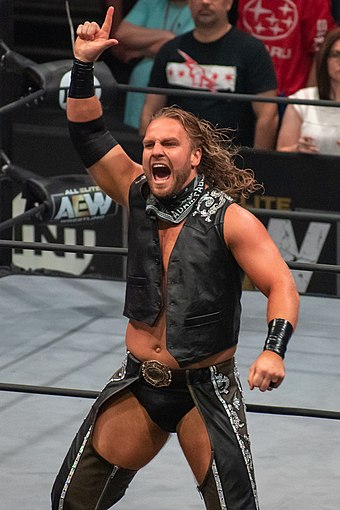 Page appearing at AEW Dynamite in October 2019