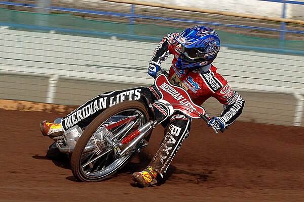 Andersen riding for Peterborough in 2007