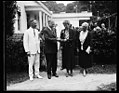 Herbert Hoover presenting the National Geographic Society medal to Amelia Earhart; with Dr. Gilbert Grosvenor, at left. White House, Washington, D.C. LCCN2016889849.jpg