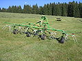 a typical European rotary tedder (fenificadora)