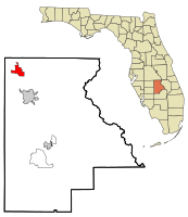 Loko en Highlands Distrikto kaj la stato de Florido