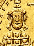 Thumbnail for File:Histamenon of Basil II &amp; Constantine VIII (detail Basil II).jpg