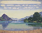Le Lac de Thoune depuis Lessigen (1904), musée des Beaux-Arts de Berne.