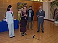 Remise du prix de poésie à Hubert Rouger en avril 2006.