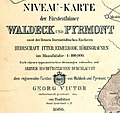 Höhenkarte Thalbitzer Waldeck Pyrmont 1866 Widmungstitel.jpg