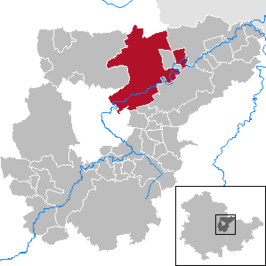 Kaart van Ilmtal-Weinstraße