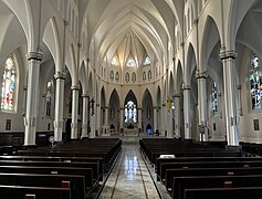 View up nave toward the sanctuary