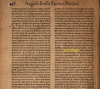 The page of Egidio Bossi's treatise containing the words ''in dubio pro reo'' In dubio pro reo.jpg