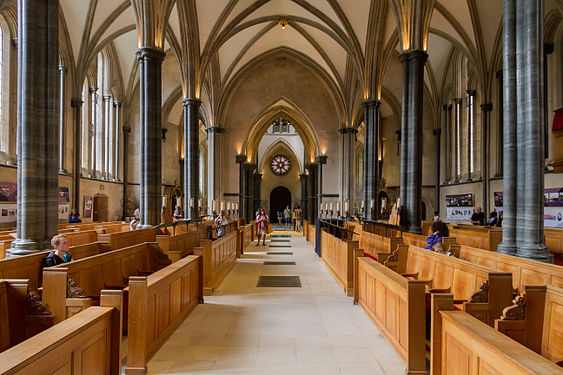 Interior of Temple Church, London