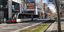 Autobús elèctric articulat Irizar en proves a Barcelona, març del 2019