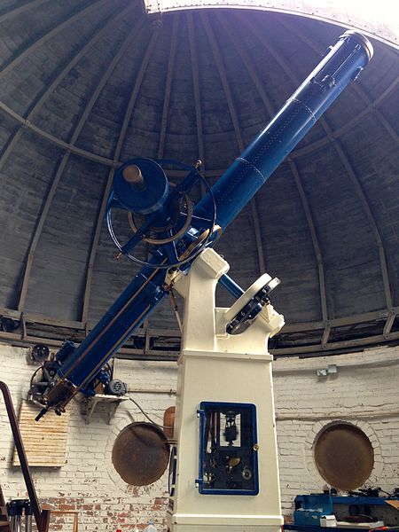 The Irving Porter Church Memorial Telescope (built in 1922) on its original Warner & Swasey mount. The 12" objective lens was polished by Brashear Co.