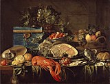 Jan Davidsz de Heem – Still life with Lobster, 1643