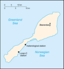 Kart over Jan Mayen
