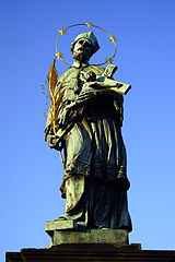 Statue of John of Nepomuk on Charles Bridge