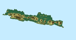 Map showing the location of Taman Nasional Karimunjawa