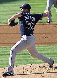 Jeremy Hellickson JSA Signed Rays Baseball Jersey Extra Large