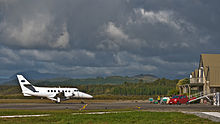 Jetstream 32 ZK-ECR, Hokitika, G'arbiy Sohil, Yangi Zelandiya, 2008 yil 24 aprel - Flickr - PhillipC.jpg