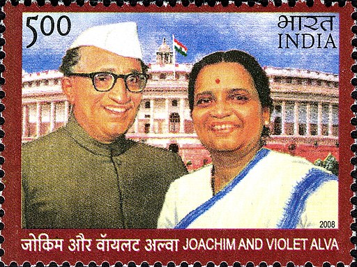 Joachim and Violet Alva 2008 stamp of India