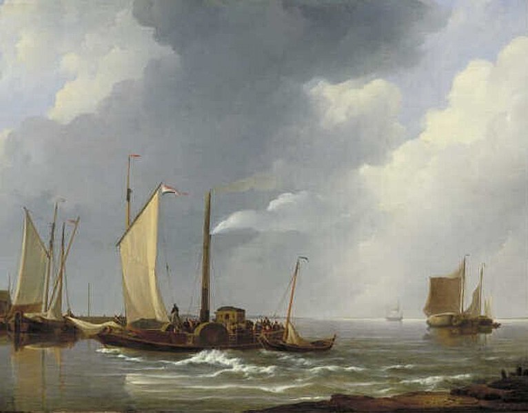 File:Johannes Christiaan Schotel - De veerstoomboot bij de Moerdijk - 1793 (OK) - Museum Boijmans Van Beuningen.jpg