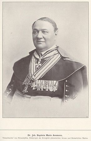 Johannes Maria Assmann, Catholic Prussian military bishop, 1899