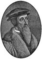 Portrait of John Calvin from The Hundred Greatest Men, 1885