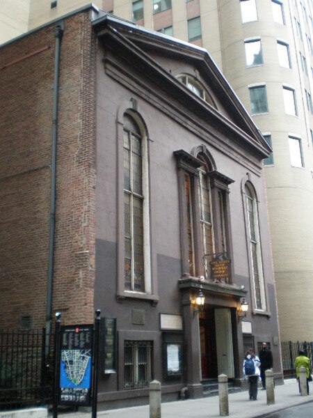 Founded in 1766, John Street Methodist Church in New York City is the oldest Methodist congregation in North America. The third and current church on 